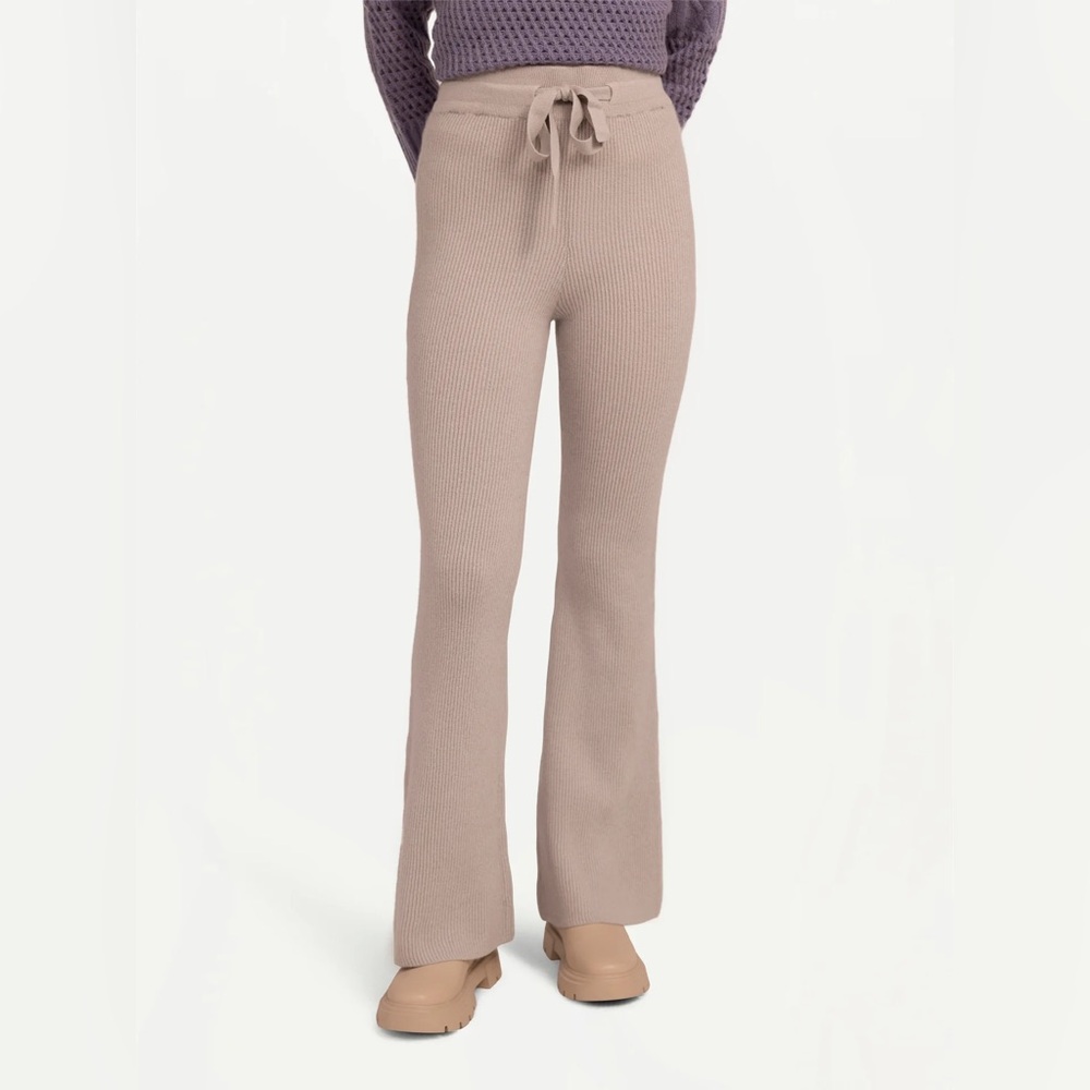 Gobi 100% Cashmere Ribbed Knit Pants